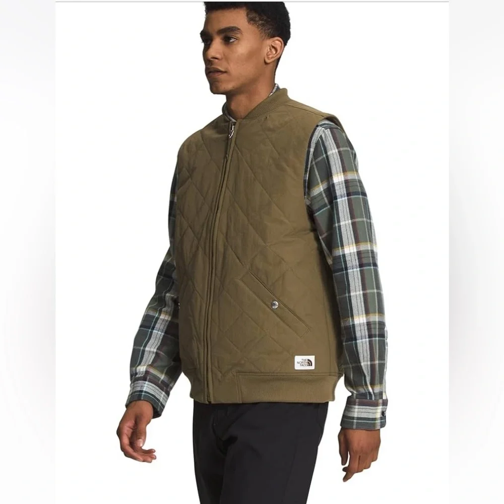 The North Face Olive Jacket with Cream Interior